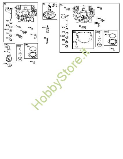 E - Coppa olio, pompa olio, complessivo astina/tubetto di misurazione B&S - 40 €¦ 40R577-0002-H1 brand Stihl